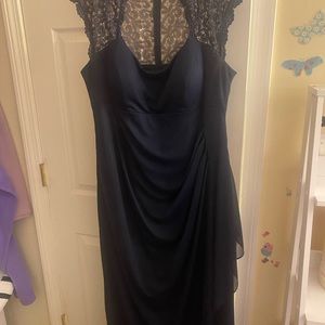 Navy mother of bride dress